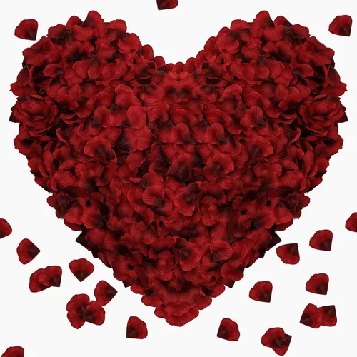 Vista 27 de Pyrrhiax 1000 pétalos de rosa artificiales, pétalos de rosa falsos para noches románticas, bodas, propuestas de decoración de flores de aniversario