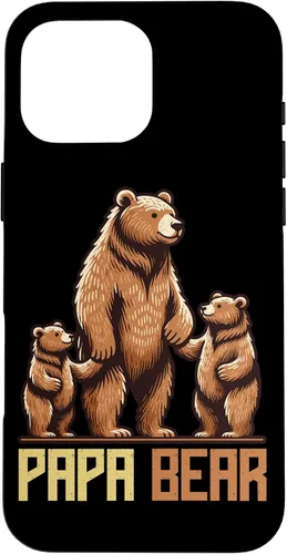 Vista 19 de Papa Bear Lover Father Dad Parent Father's Day Sunglasses Case for iPhone 16