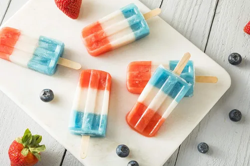Vista 7 de American Ice Pop Maker – Kit de moldes para paletas congeladas – 10 moldes grandes de plástico extraíbles sin BPA + 50 varillas de madera, cepillo