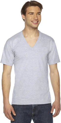 Vista 9 de American Apparel - Playera fina de mangas cortas, con cuello en V, para hombre/unisex