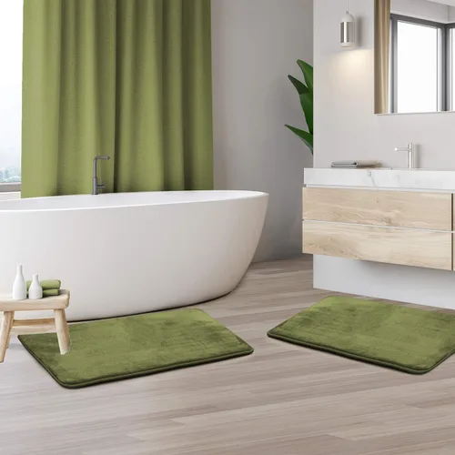 Vista 170 de Clara Clark Alfombra de Baño 24" x 17" - Alfombras de Baño, Tapete de Baño de Espuma Viscoelástica, Afelpado, Acogedor, Ultra Suave, Antideslizante