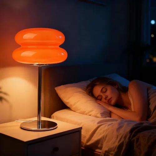 Vista 7 de Lámpara de hongo para dormitorio, lámpara medieval moderna de mesita de noche para mesitas de noche, lámparas pequeñas regulables vintage, lindas