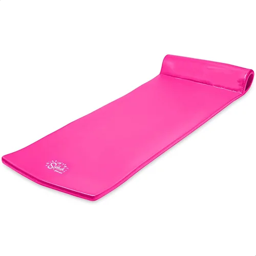 Vista 17 de TRC Recreation Foam Swimming Pool Float, Floating Water Lounger, Splash 1.25” Blanco