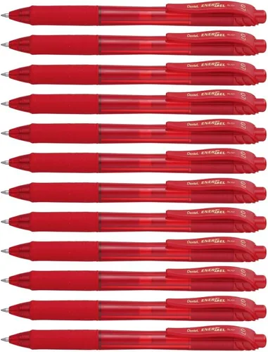 Vista 11 de Pentel EnerGel-X - Lapicera de gel líquido retráctil, punta de 0,7 mm de metal, trazo medio, 3 unidades, Azul