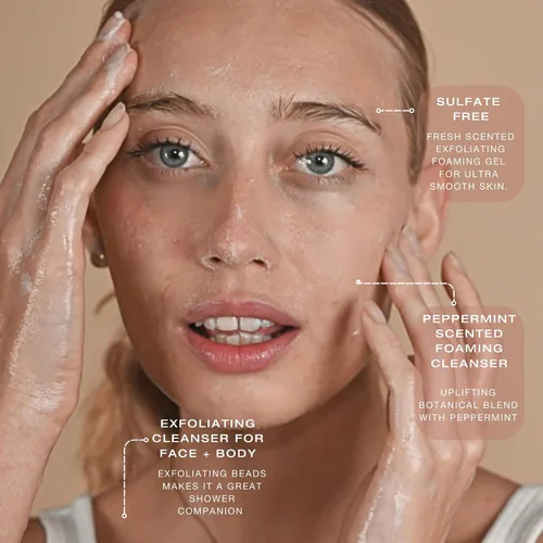 Vista 3 de Biba De Sousa The Mandelic Scrub - Exfoliación suave AHA - Limpiador facial diario vigorizante para todo tipo de piel (8 onzas)