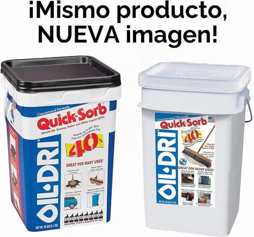 Vista 2 de Absorbente de mantenimiento Oil-DRI, 20 lb, esponja de cubo (absorbente de mantenimiento de aceite)