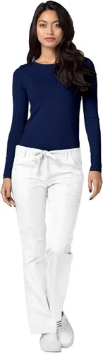 Vista 5 de Adar Underscrubs - Camiseta de manga larga para mujer, 2 unidades Azul marino