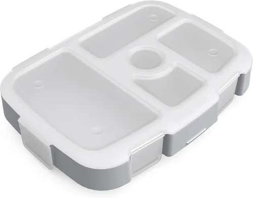 Vista 10 de Bentgo® Kids Prints Bandeja con Cubierta Transparente - Reutilizable, Sin BPA, Recipiente de Preparación de Comidas de 5 Compartimentos con Control