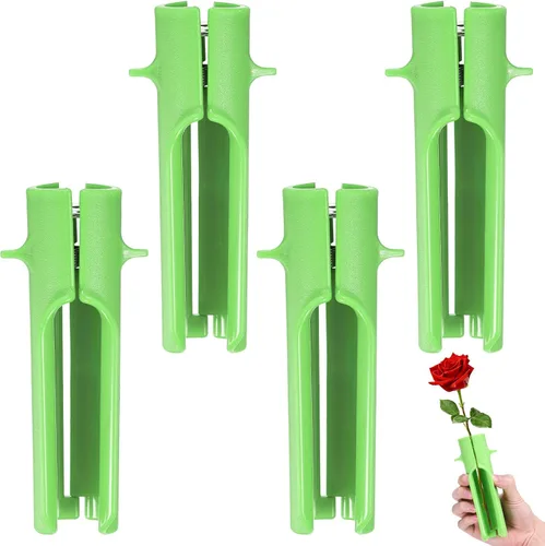 Vista 21 de M METERXITY Paquete de 1 herramienta peladora de espinas de rosas, pelador de espinas de hojas de tallo de rosa de metal para ramos, ramas
