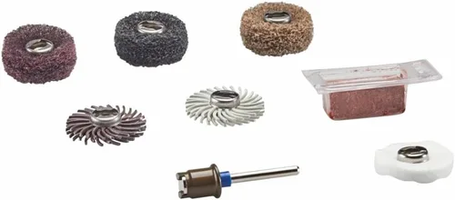 Vista 2 de Dremel EZ726-01 EZ Lock Kit de accesorios rotativos de lijado y pulido, juego de 8 piezas
