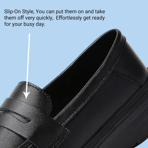 Vista 8 de Beita Women's Nurse Shoes Slip On Women's Loafer Shoes Anti Slip Healthcare Work Shoes Lightweight Negro