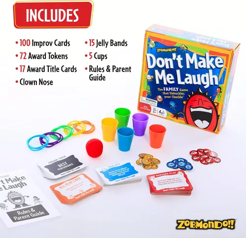 Vista 3 de ¡No me hagas reír! El juego reinventado de adivinanzas en grupo Hilarante para familias y niños Ganador de varios premios