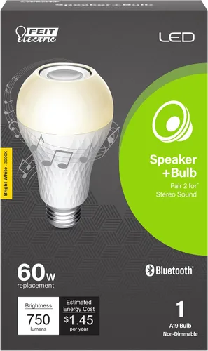 Vista 9 de Feit Electric Bombilla LED A19, equivalente a 65 W, blanco suave, atenuación de 3 vías