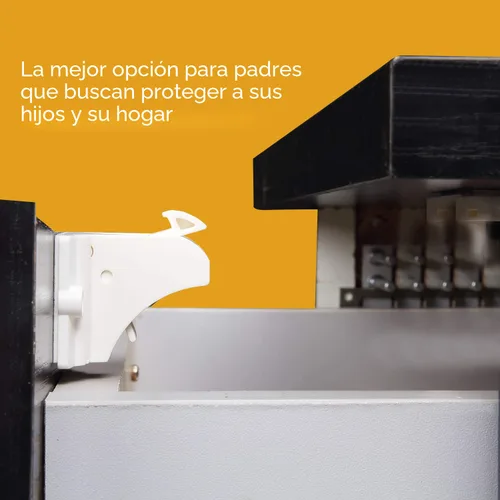 Vista 8 de Vmaisi Cerraduras magnéticas para gabinete a prueba de bebés (15 cerraduras y 2 llaves) (paquete de 2)