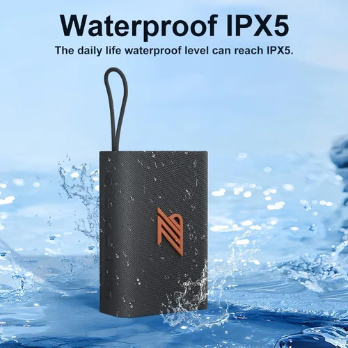 Vista 2 de Altavoz Bluetooth TWS Altavoces Pequeños Sonido Estéreo Claro y Fuerte Reproductores de Medios Portátiles Altavoz Inalámbrico con Luces IPX5