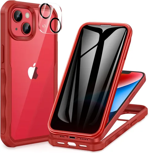 Vista 12 de CENHUFO Funda de privacidad para iPhone 11 Pro, funda de cuerpo completo con protector de pantalla de privacidad de vidrio templado 9H integrado