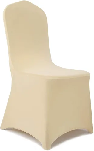 Vista 8 de Peomeise - 6 piezas de funda elástica de elastano para sillas, para bodas, fiestas, banquetes y eventos (negro, 6)