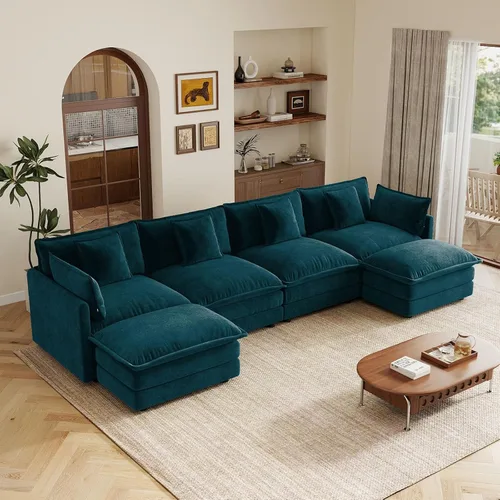 Vista 20 de Sofá modular de 76 pulgadas, sofá biplaza beige de 2 plazas, cómodos asientos de felpilla de 25 pulgadas de profundidad con 2 almohadas