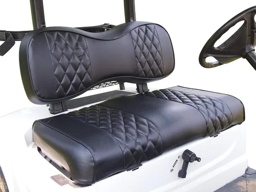 Vista 37 de Huskey Parts Company EZGO - Funda de asiento delantero naranja con costuras de diamante Medalist TXT 94-13, carrito de golf, 2 unidades naranja