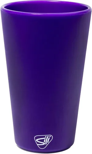 Vista 45 de Silipint Vaso de pinta de silicona de 16 oz – Vaso de silicona reutilizable irrompible sin BPA – Flexible apto para lavavajillas, microondas