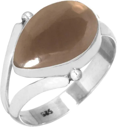 Vista 16 de Lapislázuli, cornalina, cristal, granate, pera, anillo hecho a mano de plata de ley 925, joyería de piedras naturales boho para mujer Cuarzo granate.