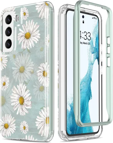 Vista 11 de ESDOT Funda para Samsung Galaxy S22 Plus, grado militar, prueba de caída de 21 pies, resistente con diseños de moda para mujeres y niñas, funda