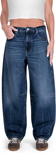Vista 9 de Jeans Vaqueros de Barril Holgados para Mujer, de Pierna Ancha, de Tiro Medio, Denim Premium