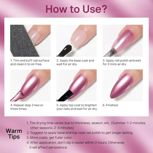 Vista 18 de MIZHSE Esmalte de uñas blanco perla de secado rápido, esmalte de uñas