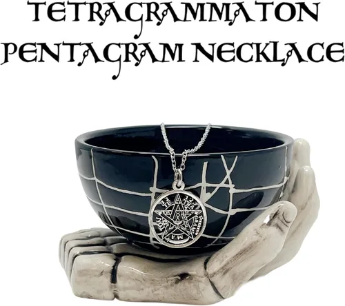 Vista 11 de Collar de estrella de protección celta, sanación mágica, amuleto de bruja pagana, pentagrama, pentagrama, joyería para mujer