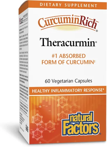 Vista 10 de Natural Factors CurcuminRich Theracurmin 30 mg Curcumina de cúrcuma, 30