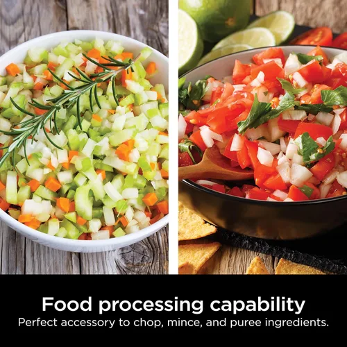 Vista 2 de Ninja XSKKITCHPR Foodi Power Chopper - Cuenco para procesador de alimentos de 3 tazas, para sistema mezclador de potencia Ninja (Serie CI100)