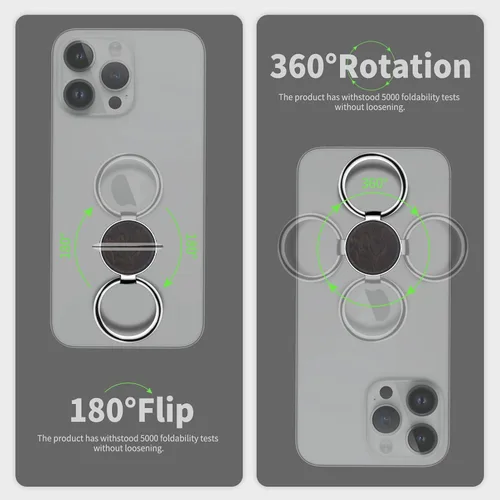 Vista 6 de Carveit Soporte de anillo para teléfono celular con diseño de madera maciza, soporte de metal compatible con iPhone 16 Pro Max 13 14 Galaxy S24