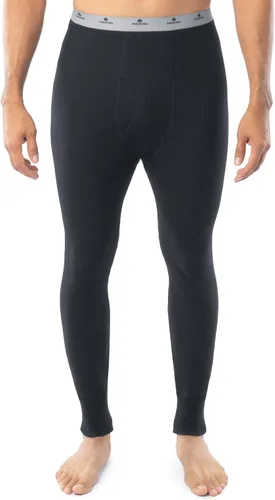 Vista 5 de Indera - Pantalón térmico de algodón pesado para hombre con punto de panal Johns de largo