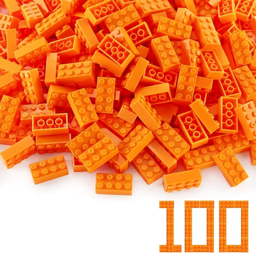 Vista 43 de 100 piezas 2 x 4 Ladrillos Piezas Negras Partes Clásico Juego Creativo Bloques de Construcción Juego de Partes Accesorios de Juguete Compatibles