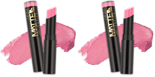 Vista 6 de L.A. Girl Lápiz labial mate de terciopelo plano, Bite Me GLC810