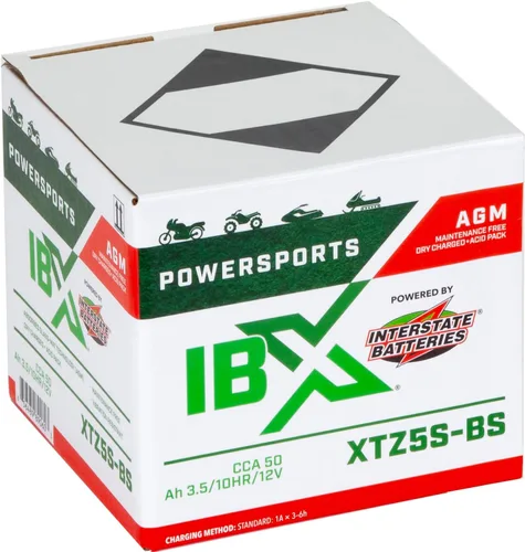Vista 4 de Baterías interestatales IBX YTZ5S-BS Powersports batería 12V 3.5Ah 50CCA AGM (XTZ5S-BS)