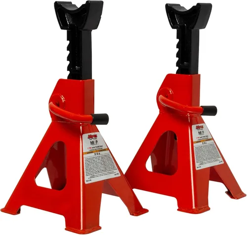 Vista 5 de MYERS TIRE SUPPLY Par de soportes para gatos de 3 toneladas, ajustables y autobloqueantes