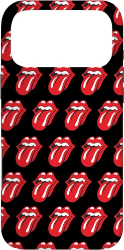 Vista 22 de Rolling Stones Classic Tongue Logo Repeat - Carcasa para iPhone 17, color negro