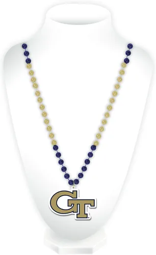 Vista 17 de Rico Industries NCAA Fan Shop - Cuentas estilo Mardi Gras con logotipo del equipo 3-Color del