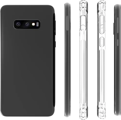 Vista 2 de USTIYA Funda para Samsung Galaxy S10e Clear TPU Cuatro Esquinas Cubierta Protectora Transparente Suave Funda
