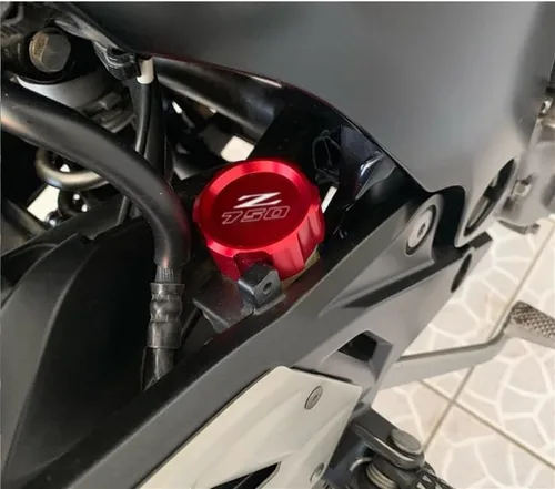Vista 5 de KAnduo M for Kawasaki Z750 Z1000 Z800 Rear Brake Fluid Reservoir Cap Fits for MT07 MT09 MT03 R1 R6 Y (Color : MT Black)