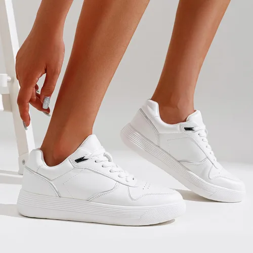 Vista 7 de Vepose 8001 - Tenis de moda para mujer, con cordones y soporte para el arco, zapatos de vestir para mujer