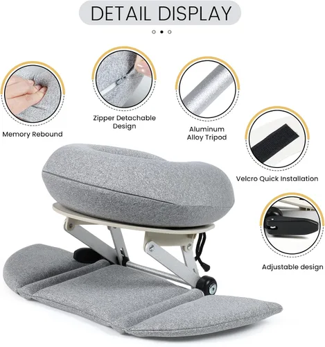 Vista 2 de TRENDBOX Mesa de masaje, almohada de espuma viscoelástica, almohada de masaje de espuma viscoelástica multifuncional ajustable para oficina, sueño