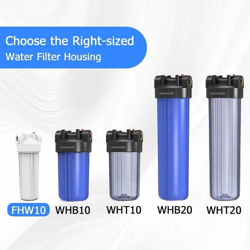 Vista 7 de FHW10 - Carcasa de filtro de agua para toda la casa, se adapta a filtros de sedimentos de 10 x 2.5 pulgadas, etc. para agua de pozos y ciudades