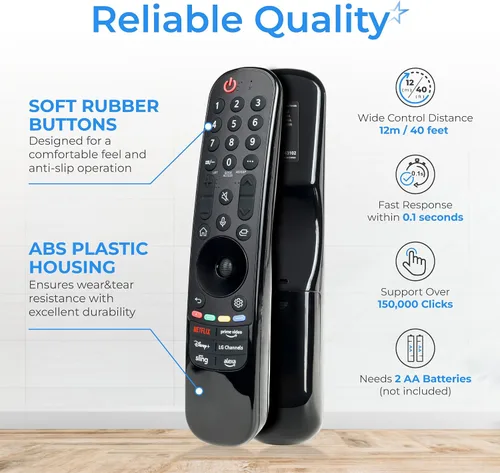 Vista 5 de BlueStars Control remoto por voz Magic para reemplazo de control de TV LG