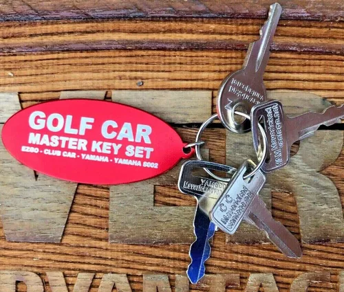 Vista 2 de MAV Juego de llaves de carrito de golf para EZGO, Yamaha, Club Car 4 Key Set