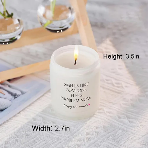 Vista 5 de Regalos de jubilación para mujeres y hombres, las mejores velas Happy Retired 2025, divertidas ideas de regalo para profesores, compañeros