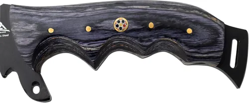 Vista 5 de Cuchillo de hoja fija resistente forjado a mano hecho a mano Caza Camping Supervivencia EDC