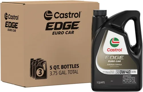 Vista 9 de Castrol Edge Euro 0W-40 A3/B4 Advanced - Aceite de motor sintético completo, 5 cuartos de galón