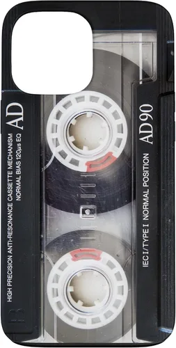 Vista 23 de iPhone 16 Vintage Music Audio Cassette Cinta Retro 90s 80s 70s 60s Caso